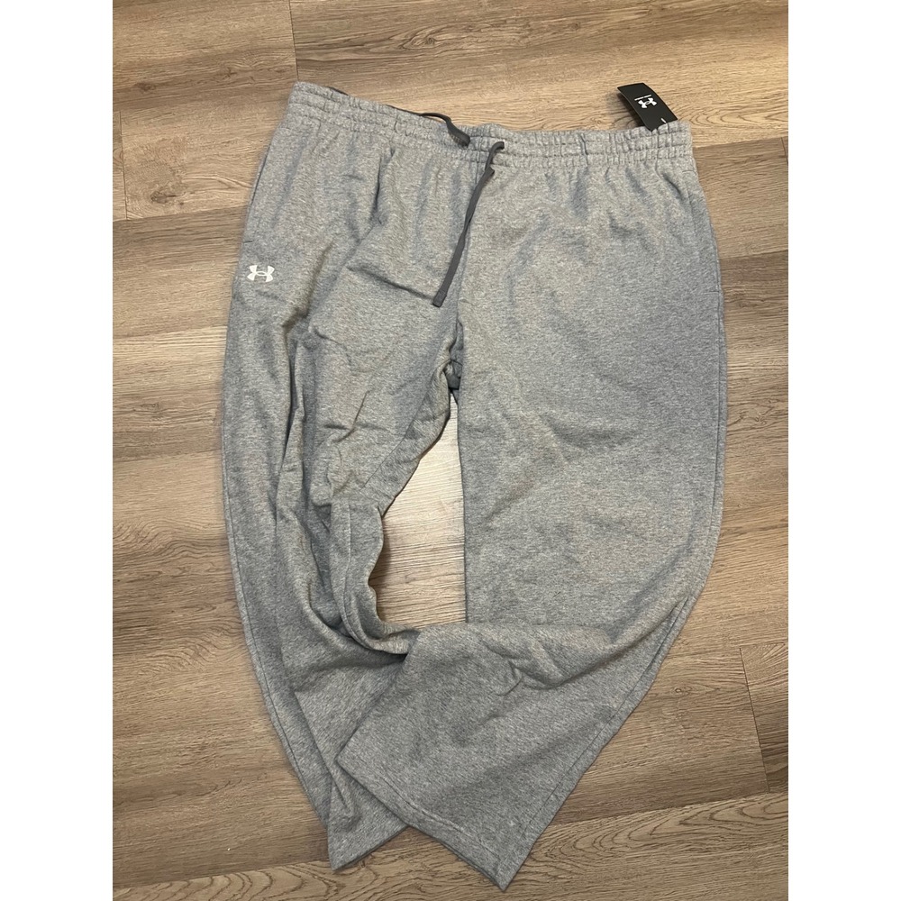 Under Armour Mens Rival Fleece Sweatpants Gray 4XL NWT Athletic Joggers